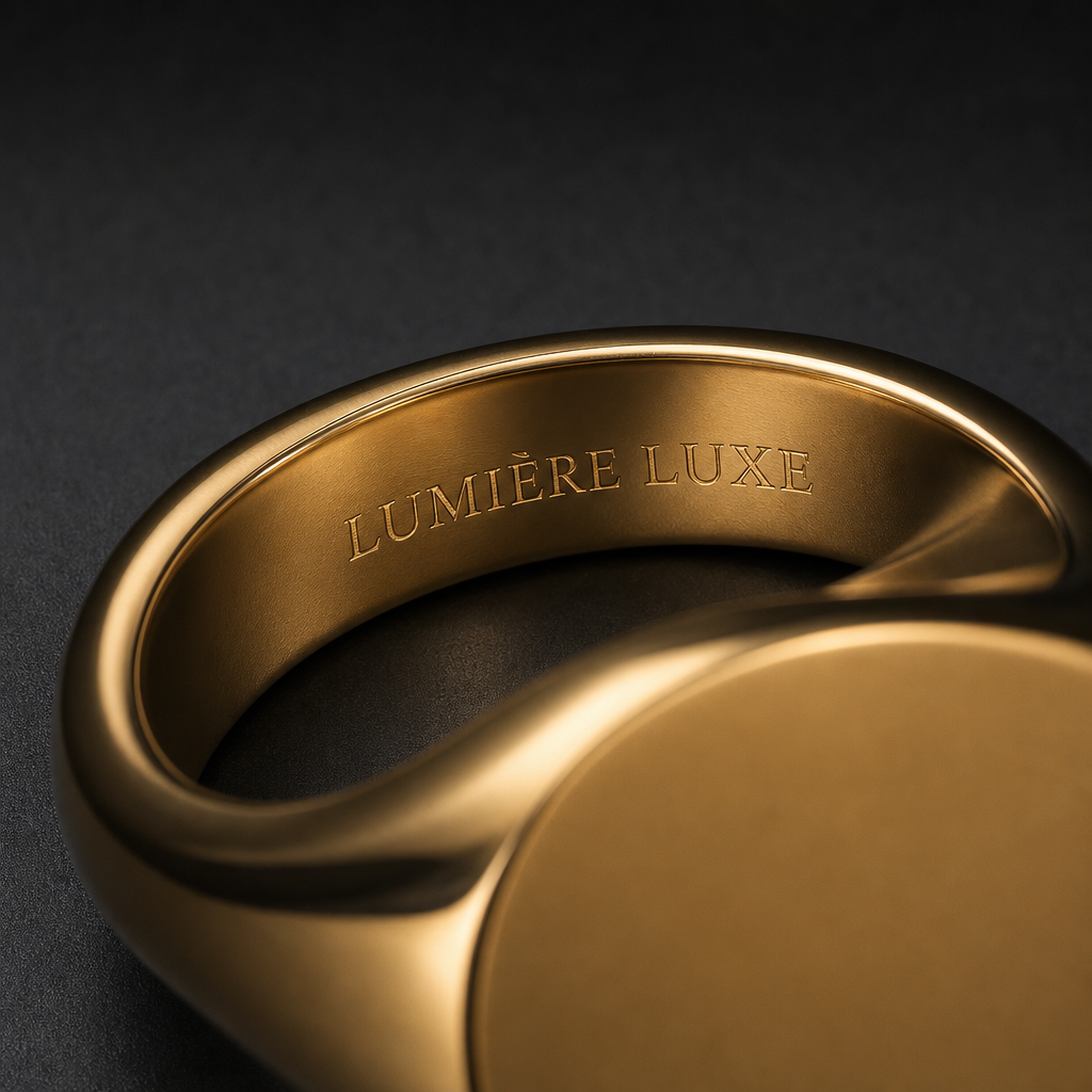 Classic Gold Signet Ring — alternate view