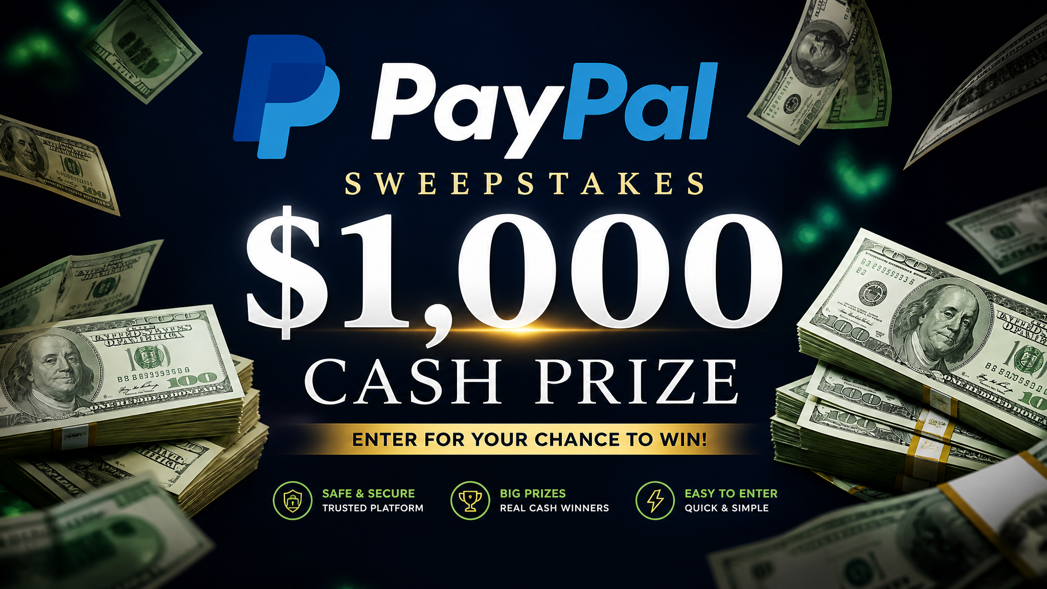 Enter to Win $1,000 Cash