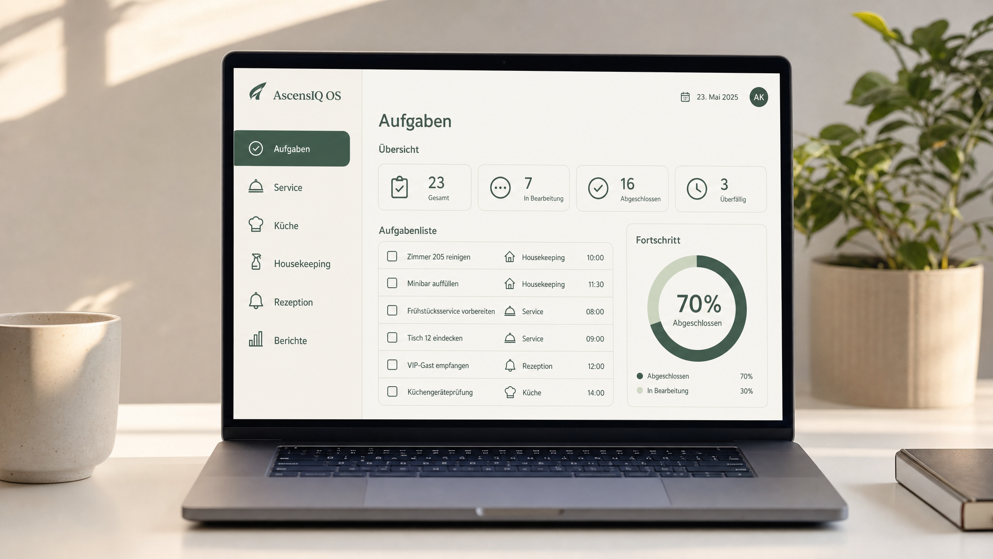 AscensIQ OS – Betriebssystem für Gastronomie und Hotellerie
