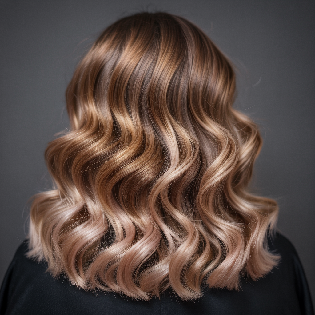 Kreative Balayage-Haarfarbe