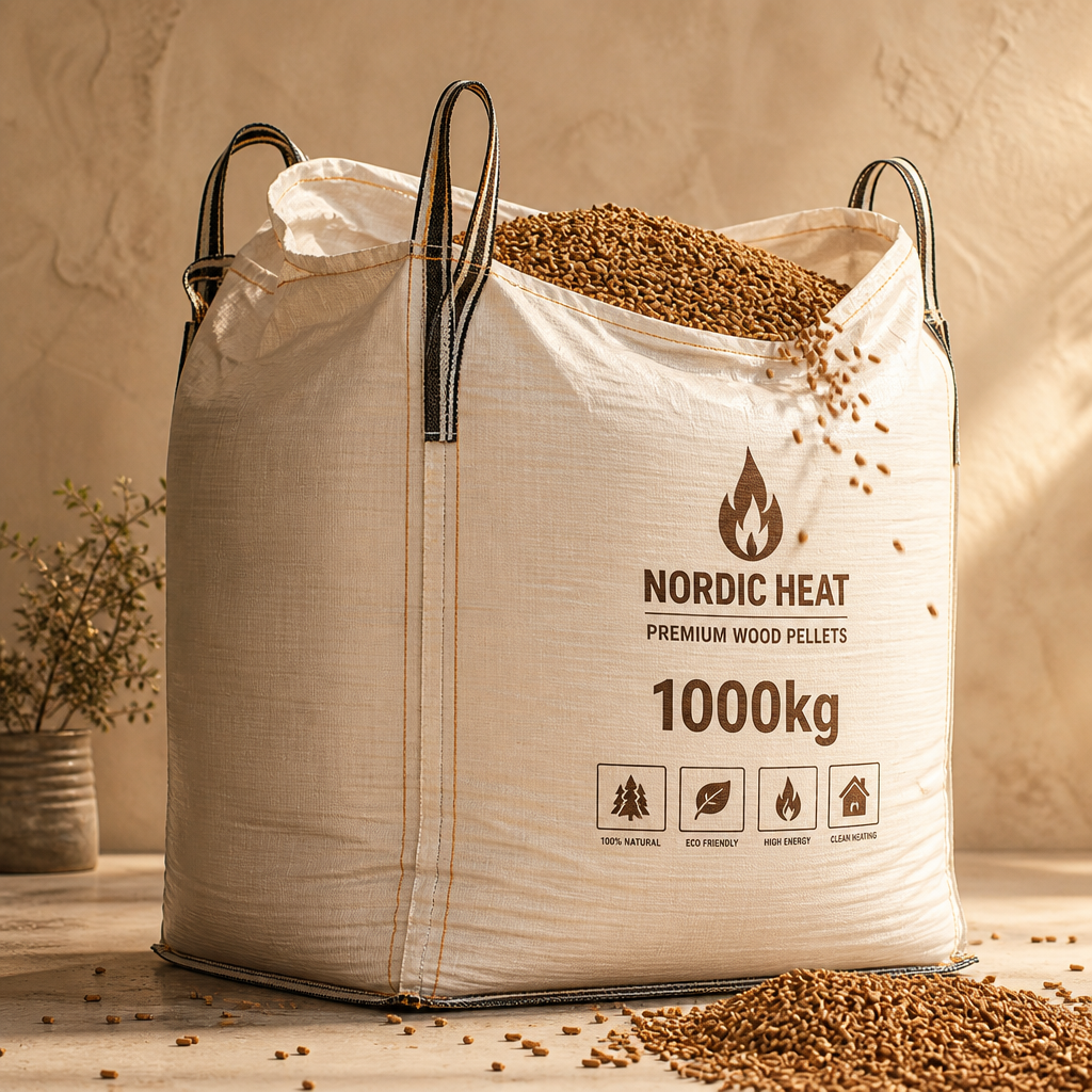 Pellets ENplus A1 em Big Bag 1000 kg