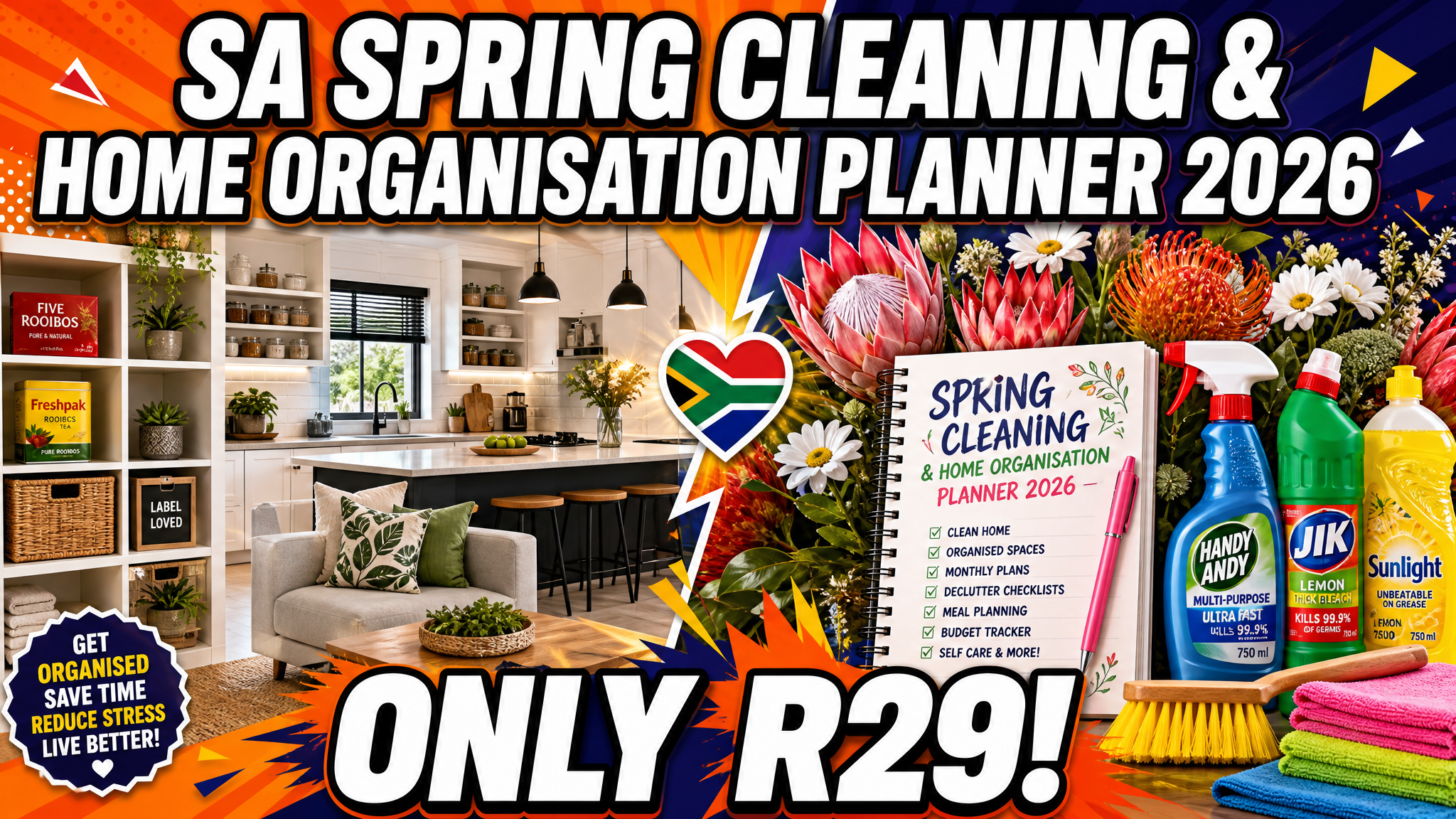 SA Spring Cleaning & Home Organisation Planner 2026
