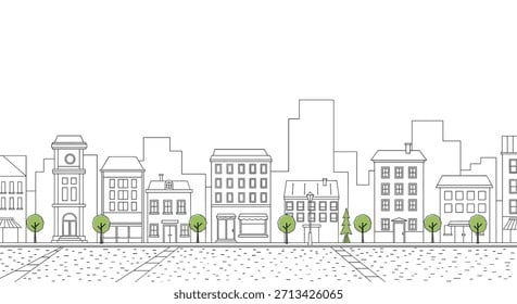 Ilustração de uma cidade