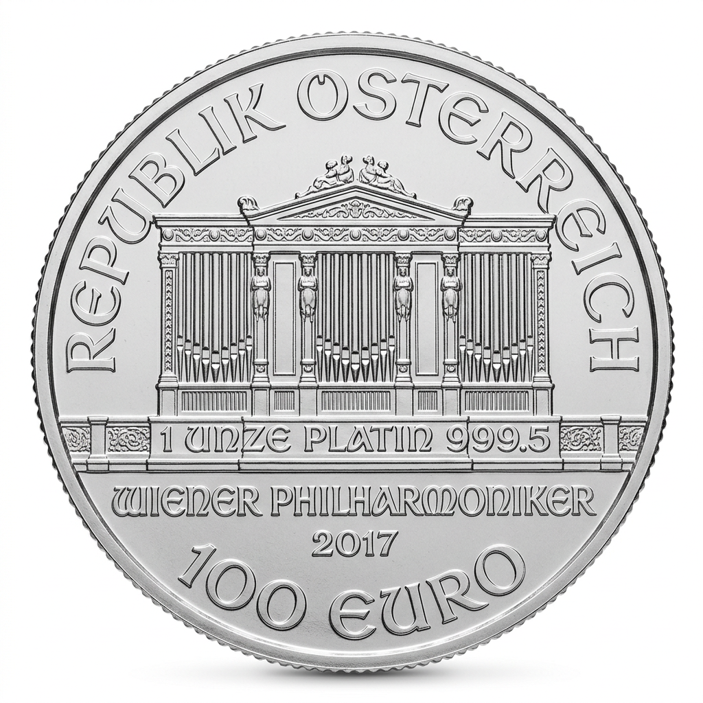 Austrian Mint 1 oz Philharmonic 2017 Platinum Coin