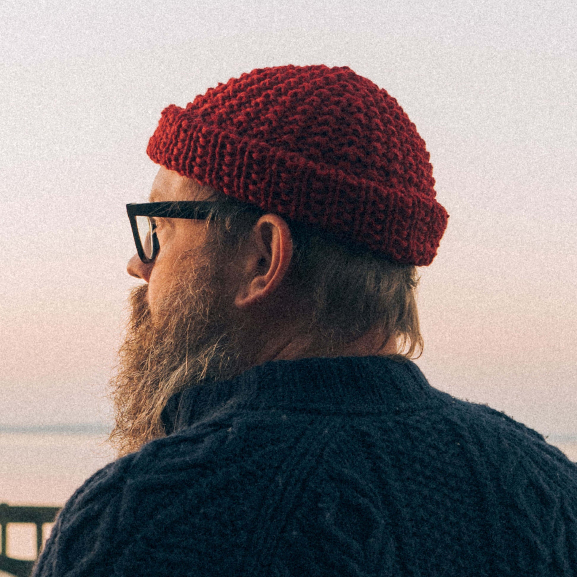 Wine Red Nordic Beanie
