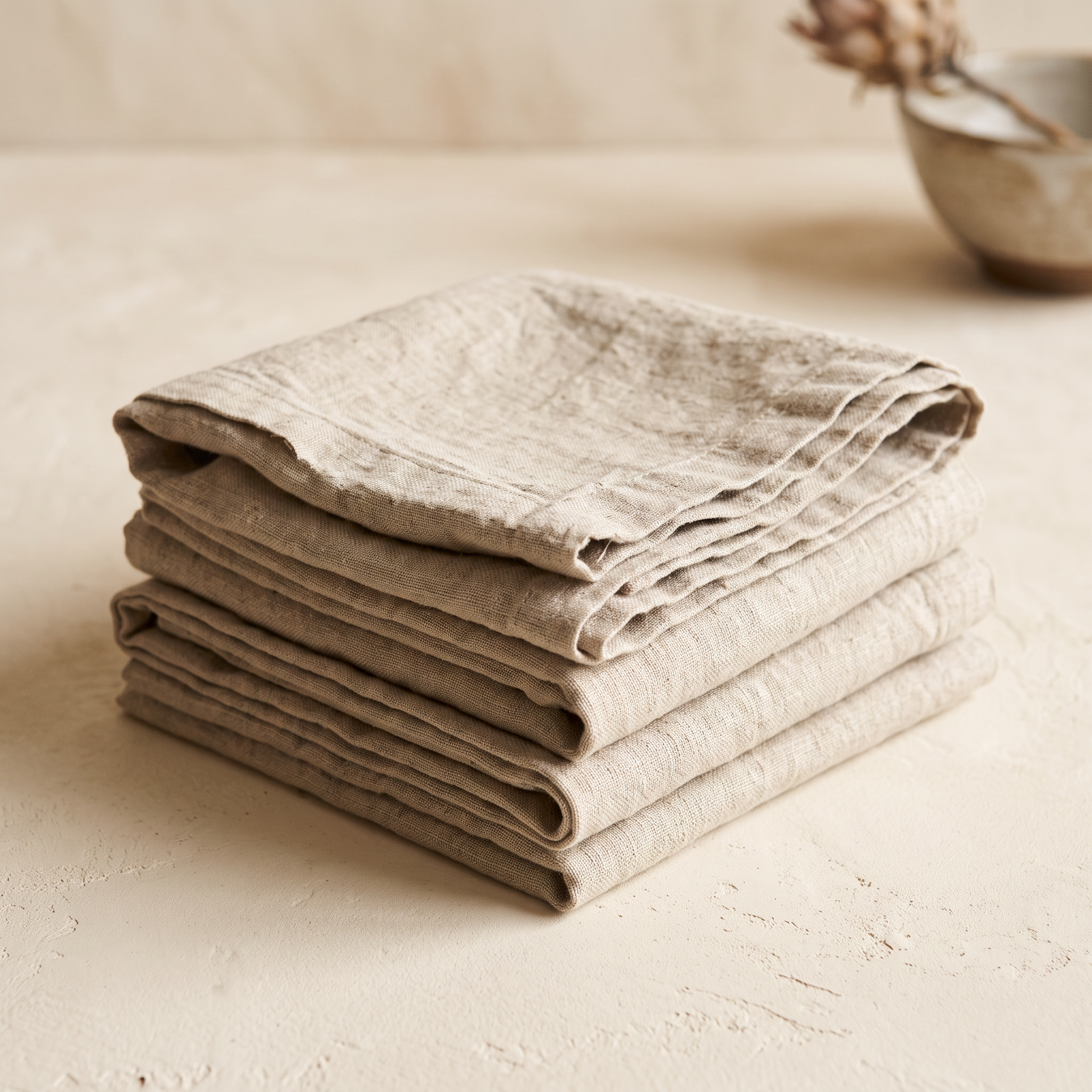 Flax Linen Napkin Set