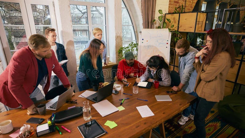 Creative marketing team brainstorming inclusive marketing strategies