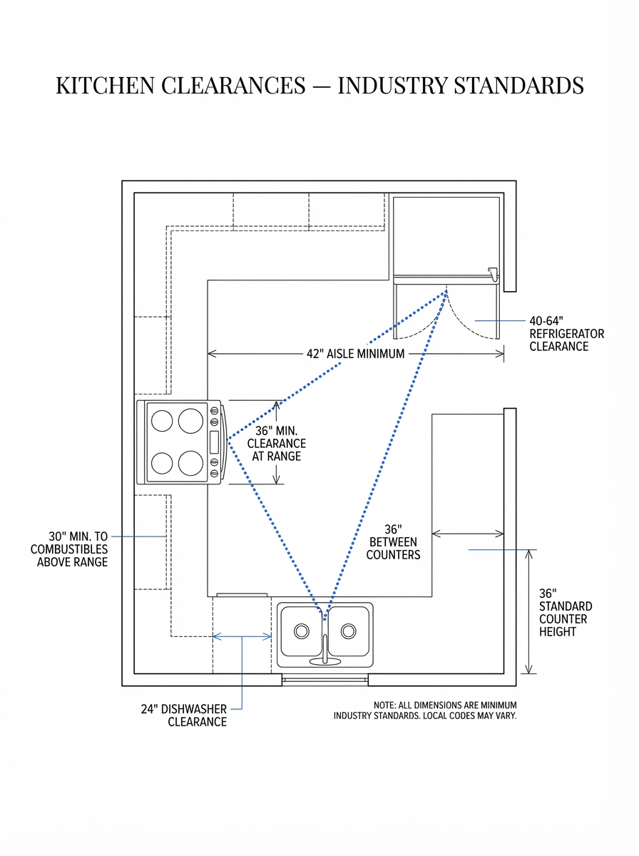 Space Planning Clearance Chart