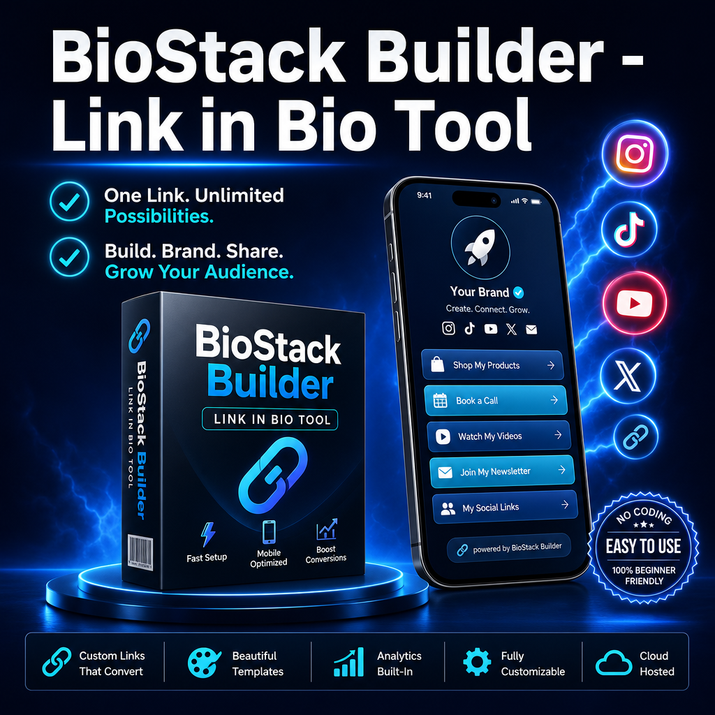 BioStack Builder - Link in Bio Tool