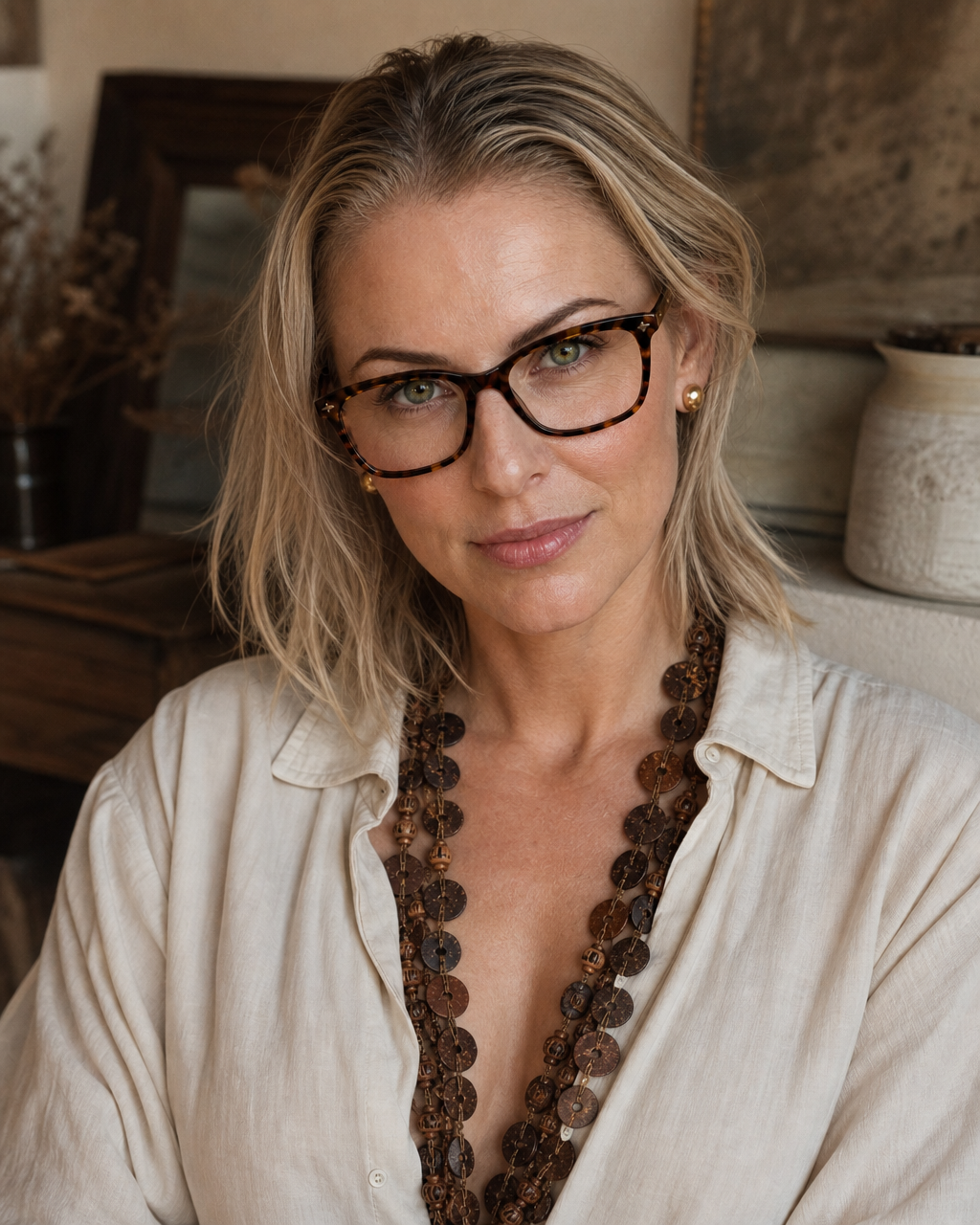 Elizabeth Groch wearing the Palawan Strand