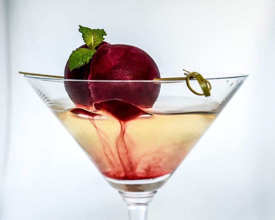 Cocktail glacé préparé avec UFrost