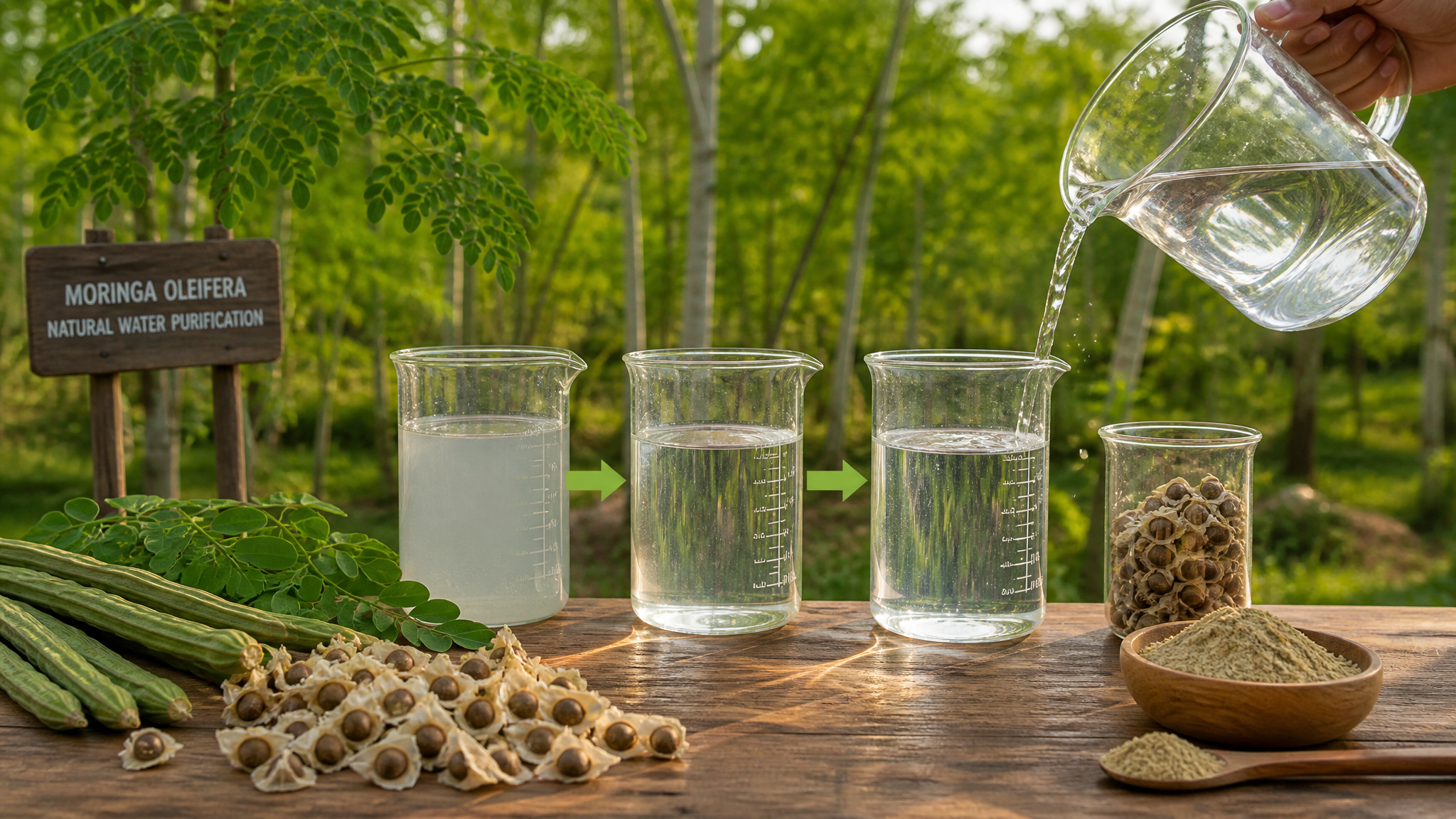 Beyond Fuel: Moringa as a Bio-Based Material for Water Treatment and the Circular Economy