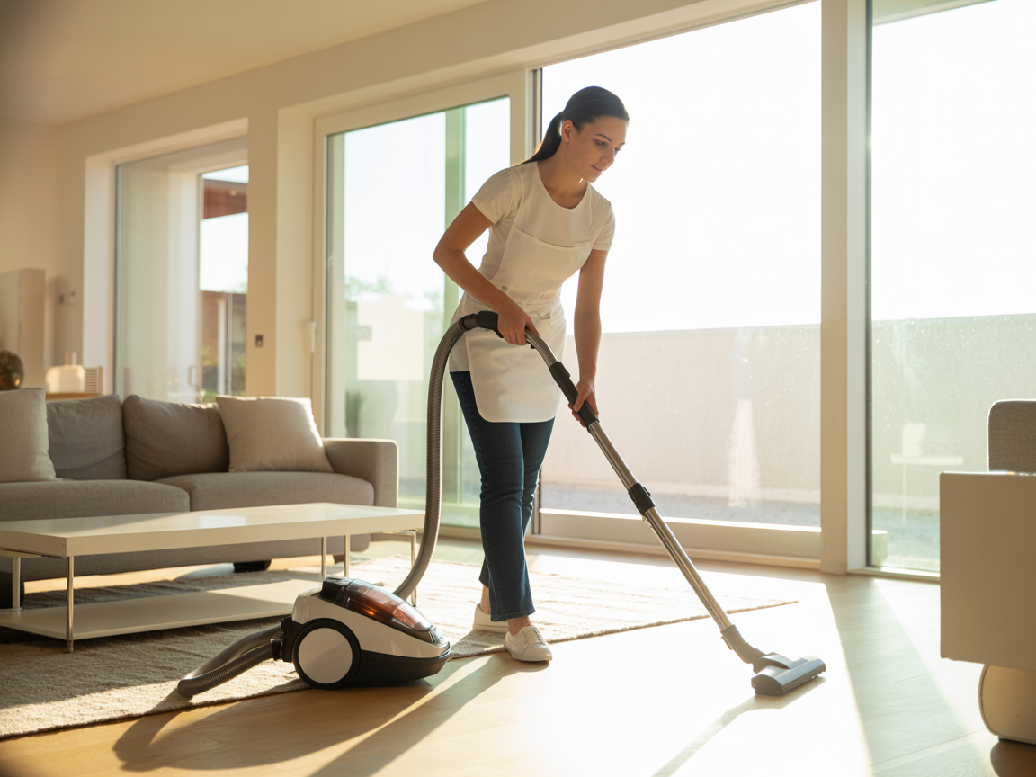 Living room cleaning service