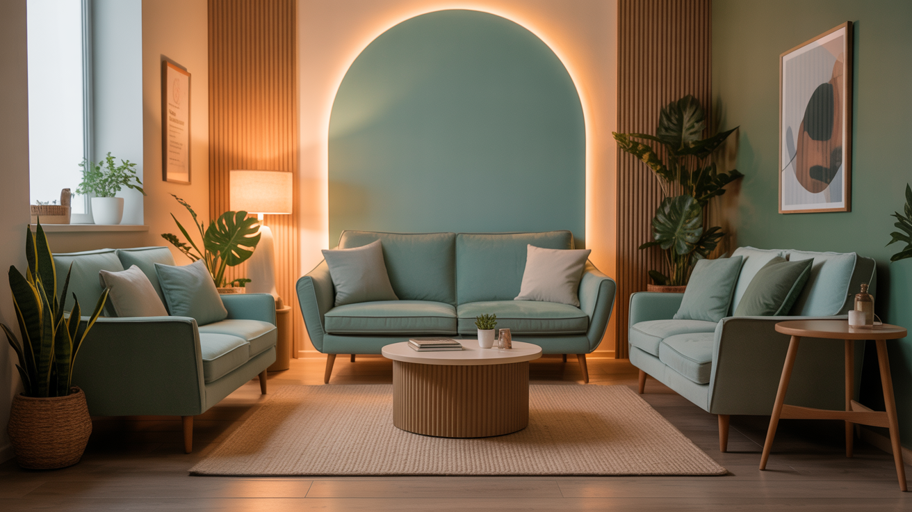 Professional warm therapy space