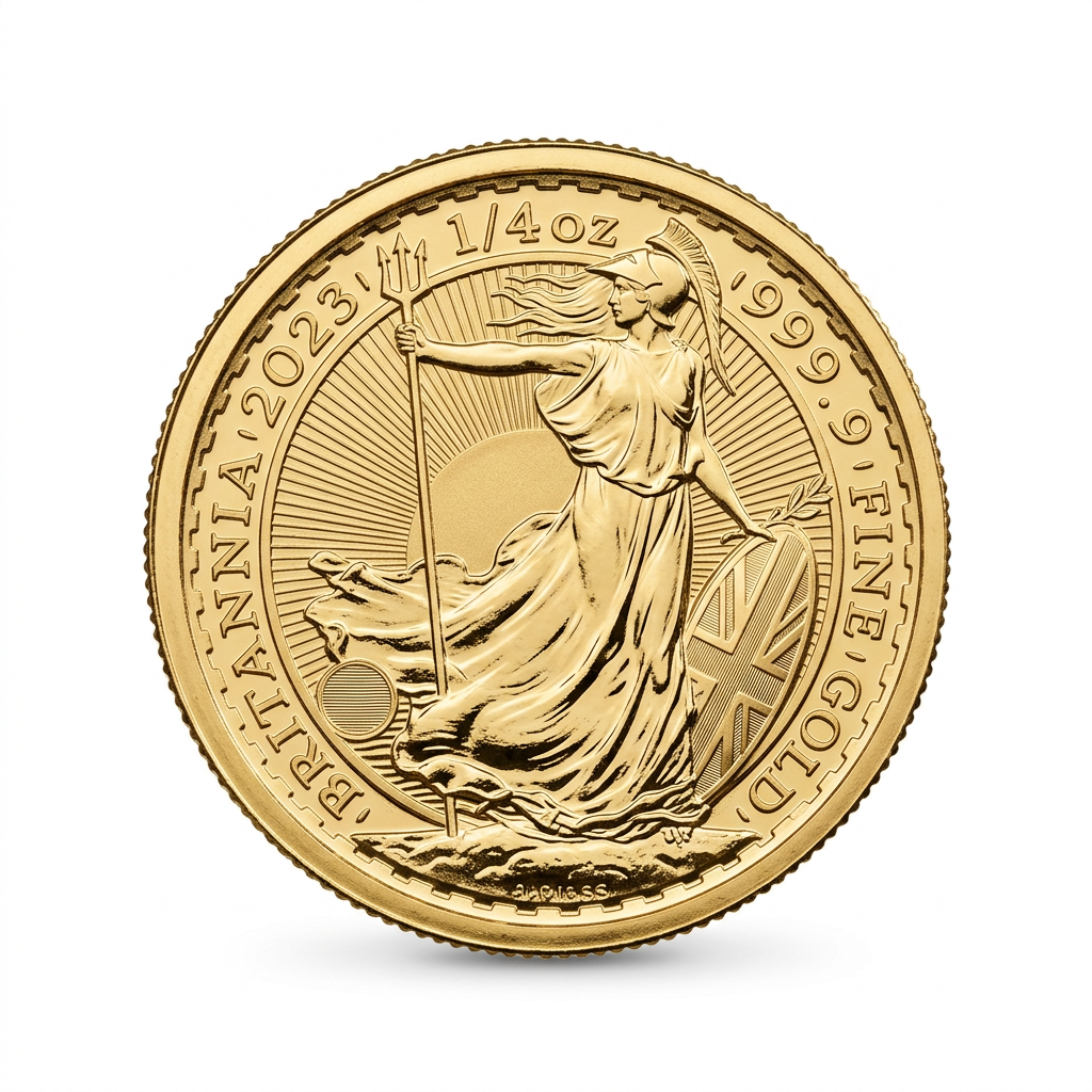 Royal Mint 1/4 oz Britannia King Charles III Gold Coin 2023