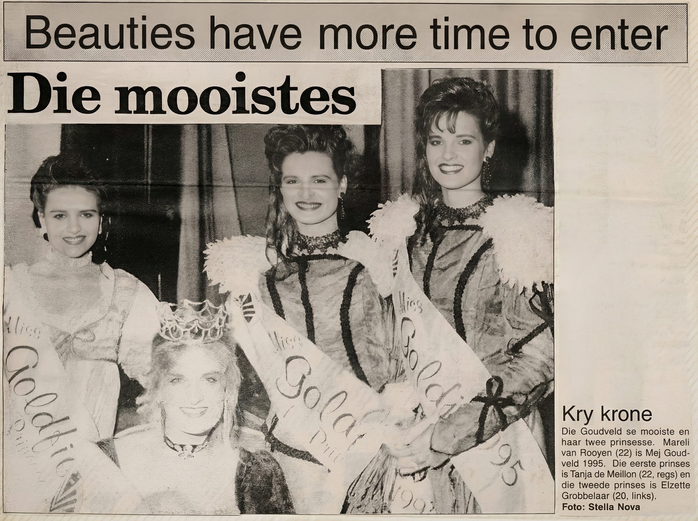 Die mooistes - Tanja de Meillon crowned first princess
