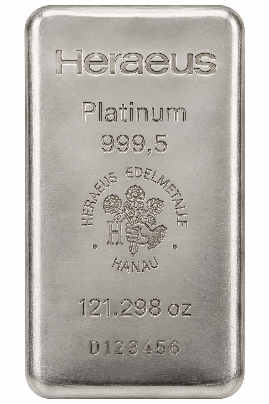 Heraeus 121.298 oz Platinum Bar