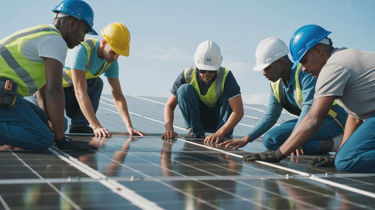 Bayking Solar team at work