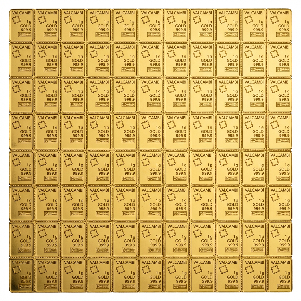 Valcambi 100x1g Gold CombiBar