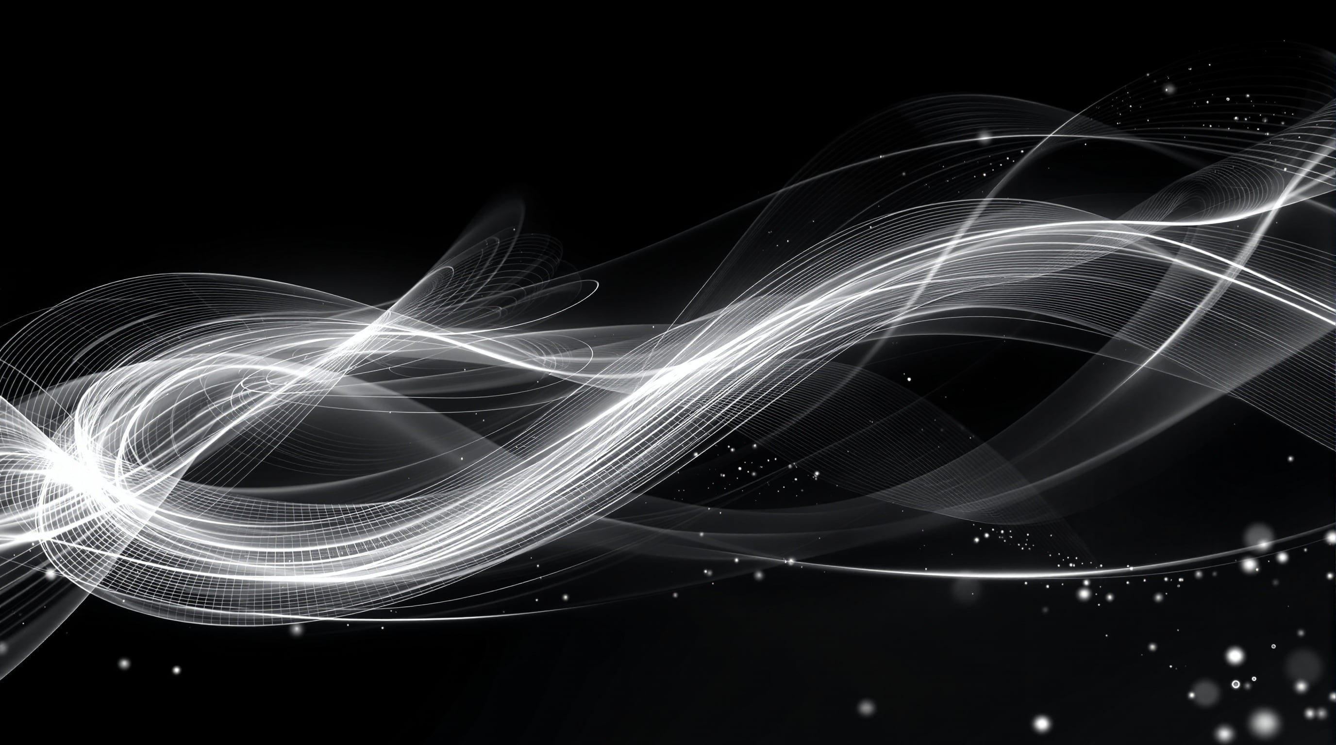 Senderos de luz abstractos representando transformación