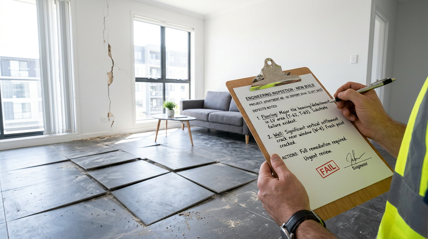 Perícia de vícios construtivos: como proteger seu imóvel novo