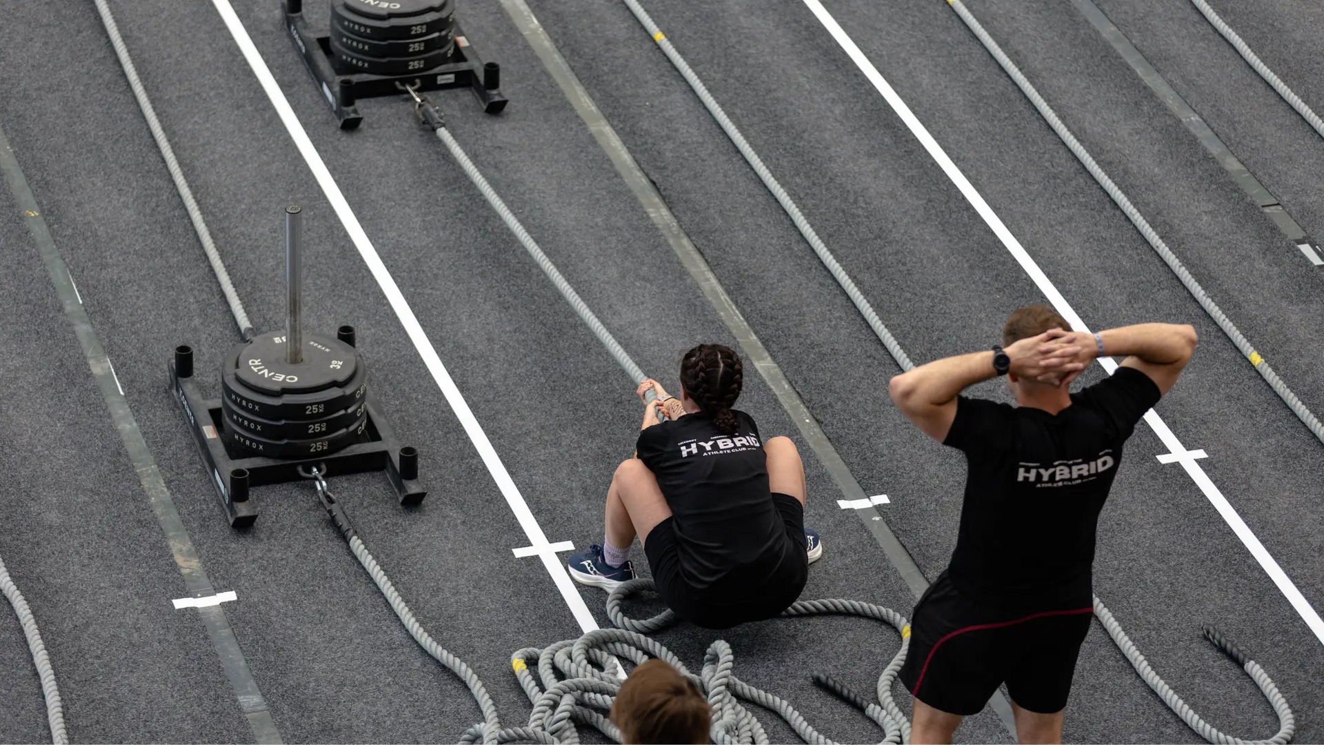 HYROX Sled Pull training station
