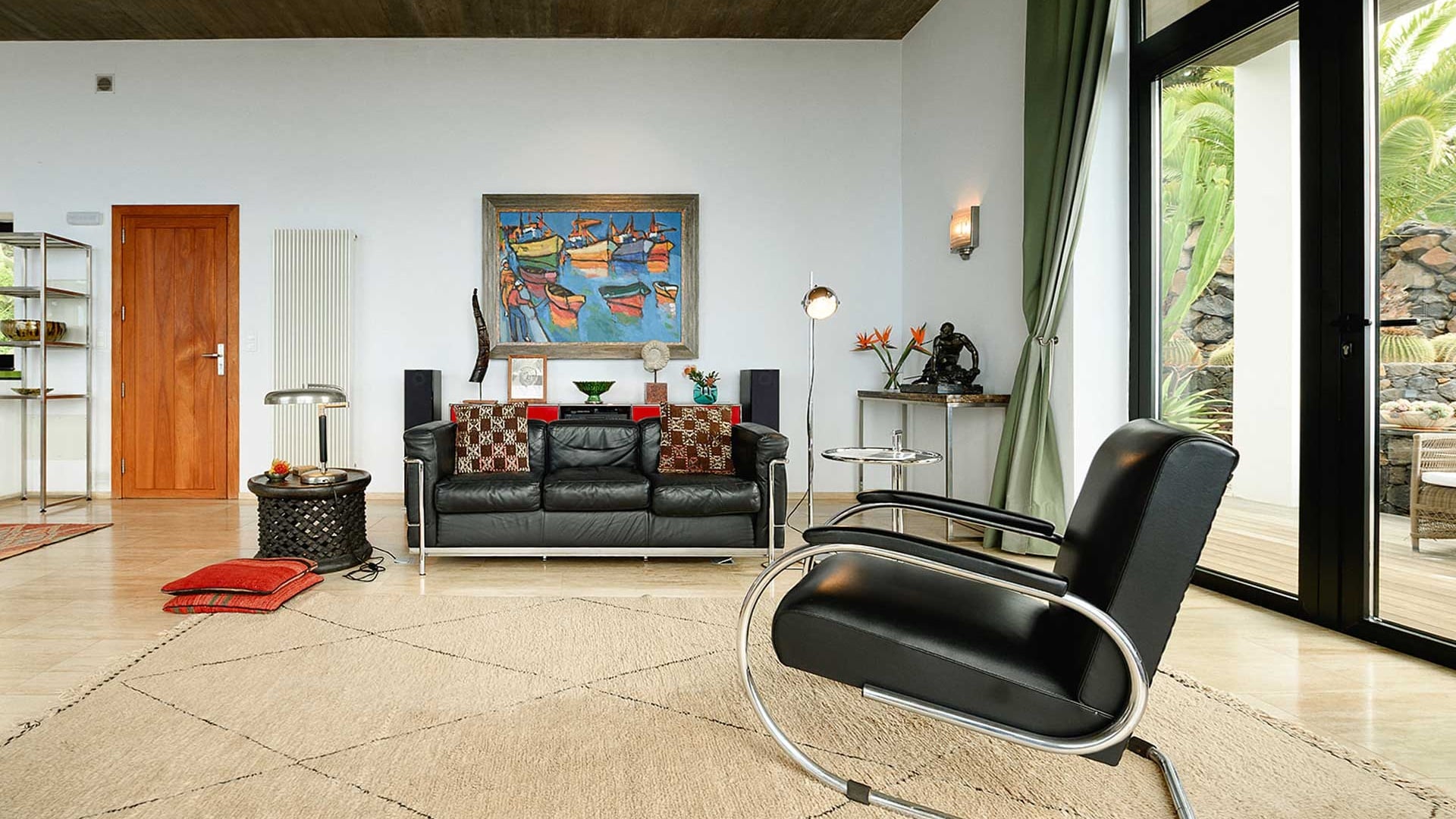 Garden pathway with lush vegetation