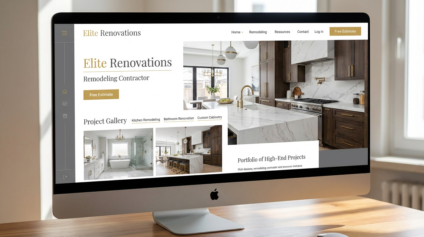 Elite Renovations website