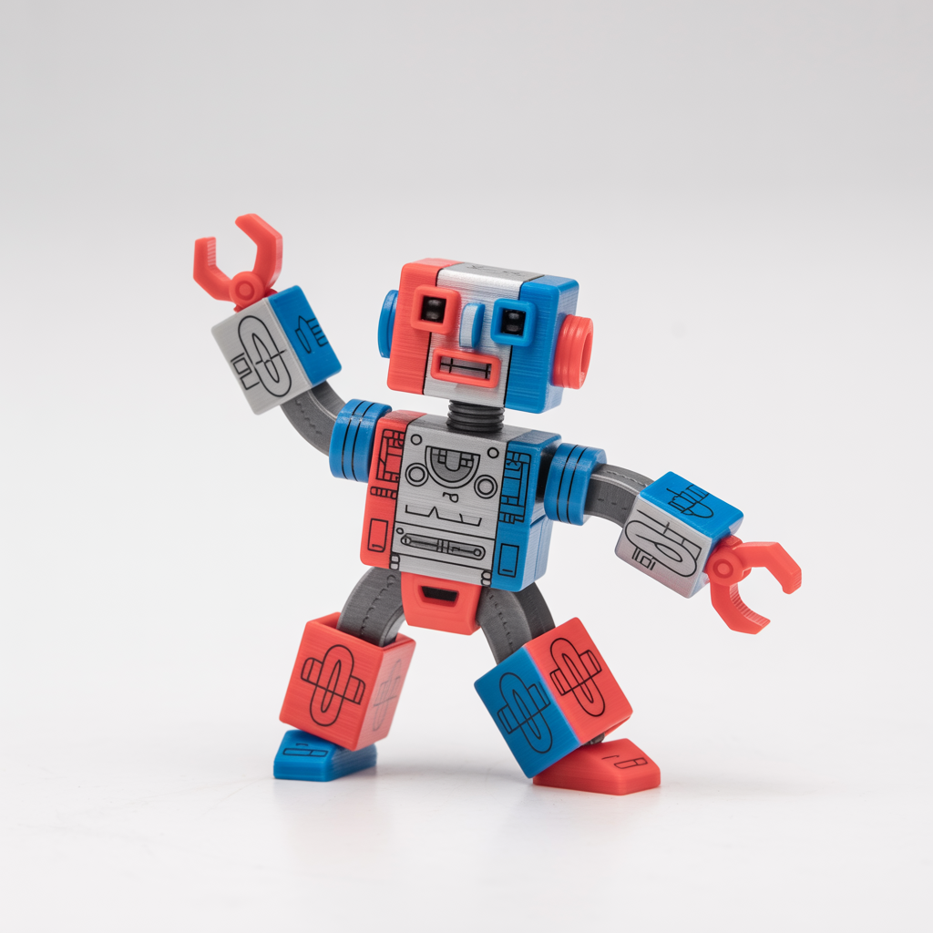 Robot Toy with Movable Parts