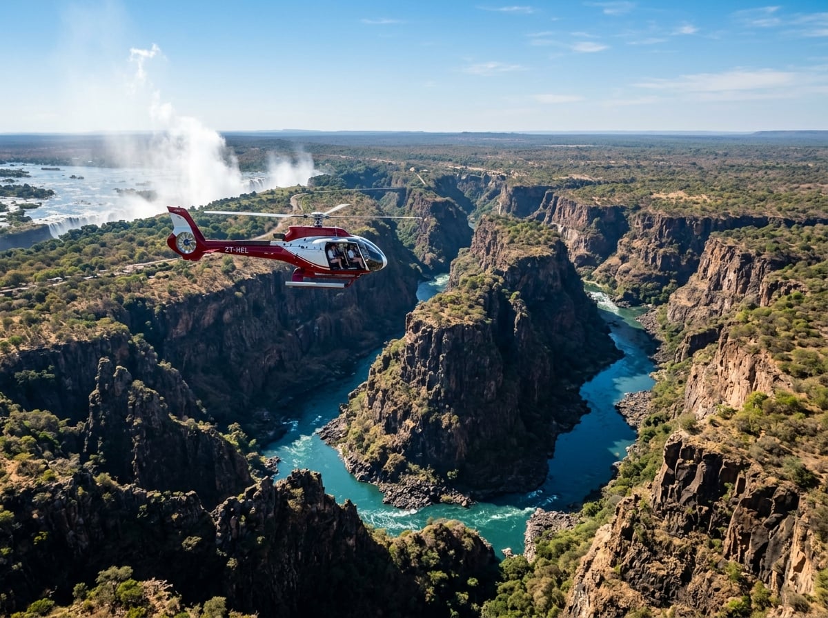Scenic Gorge Flight helicopter flight over Victoria Falls