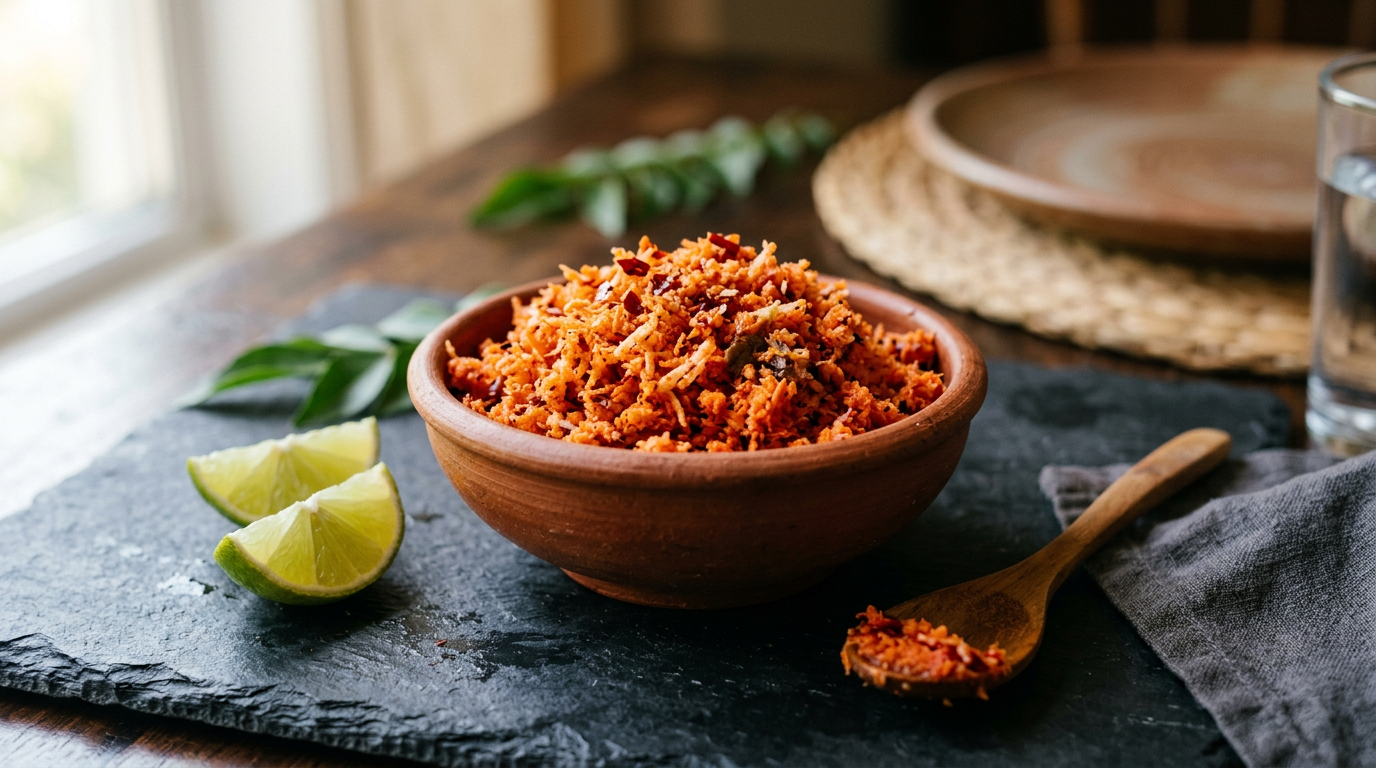 Sri Lankan Pol Sambol (Coconut Relish)