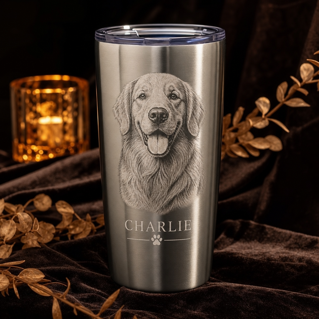 Pet Portrait Tumbler