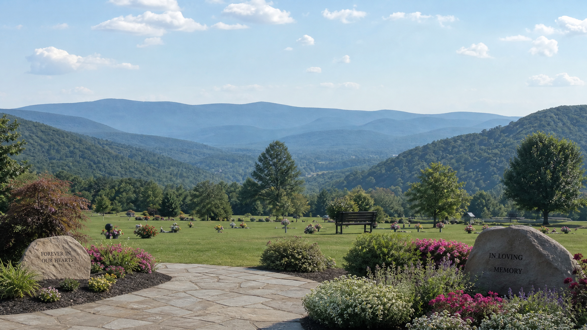 Central PA memorial landscape near State College, Pennsylvania
