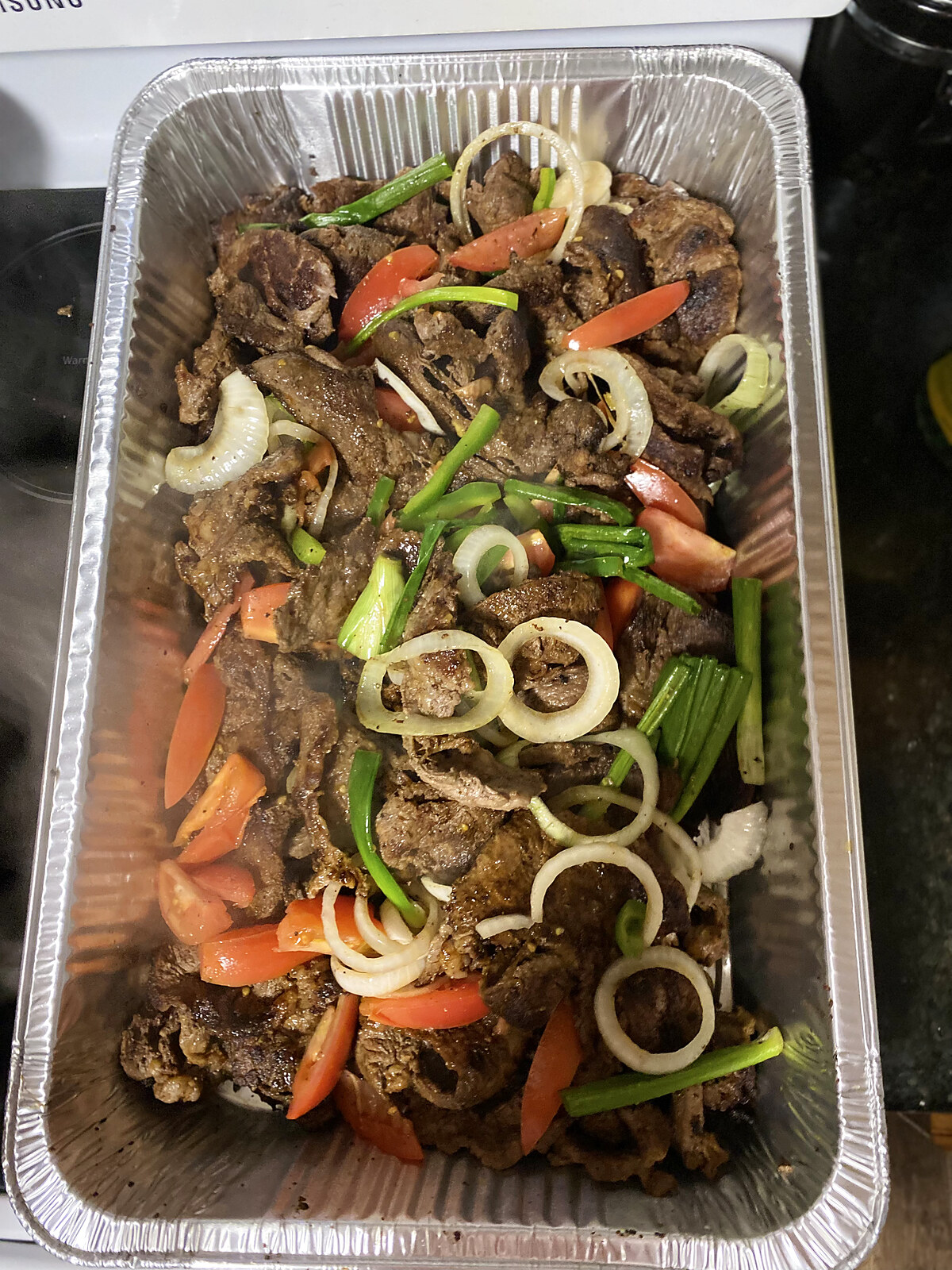 Marinated Grilled Beef with Peppers