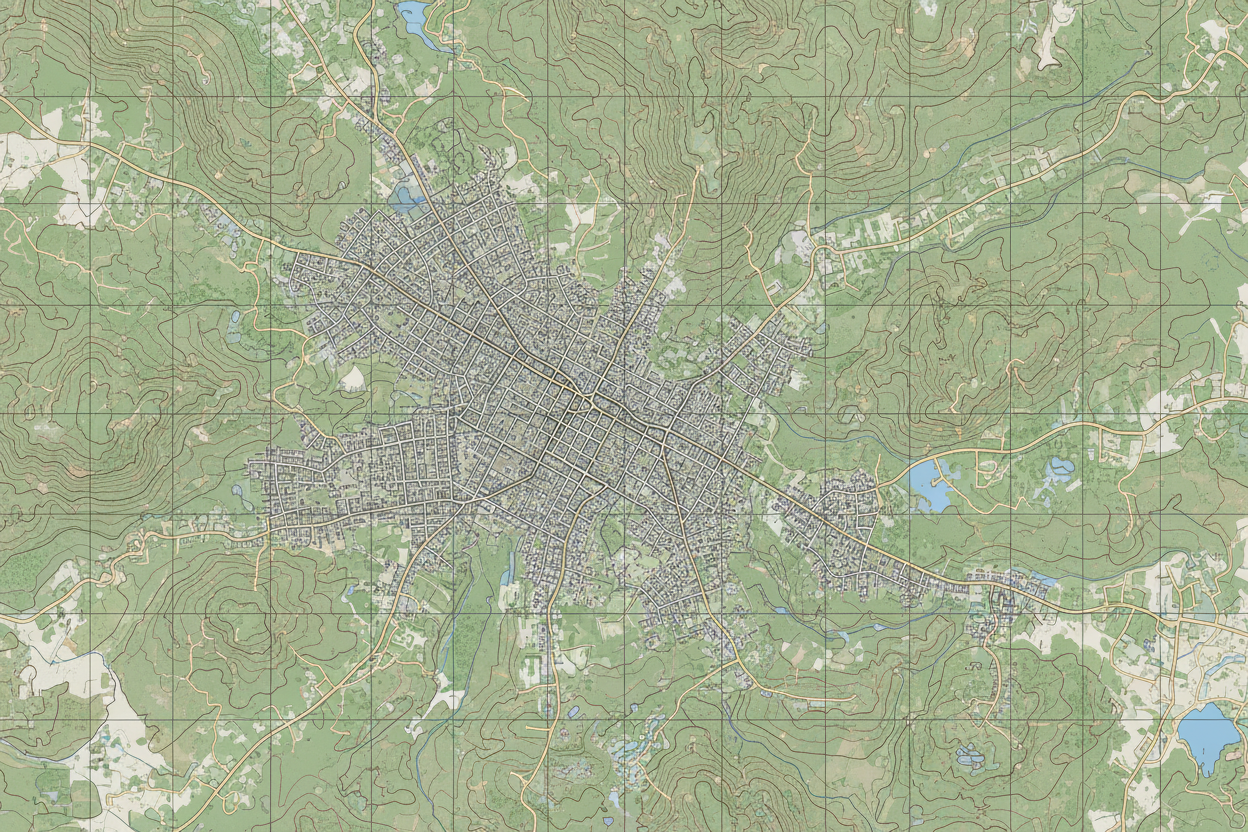 Topographic Tile Map