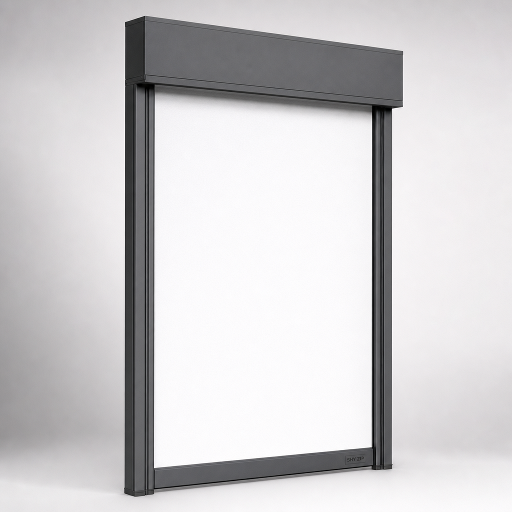 Rooflight & Zip Systems — Shy Shading Zip Vertical Blind — distributed by Blind Solutions®