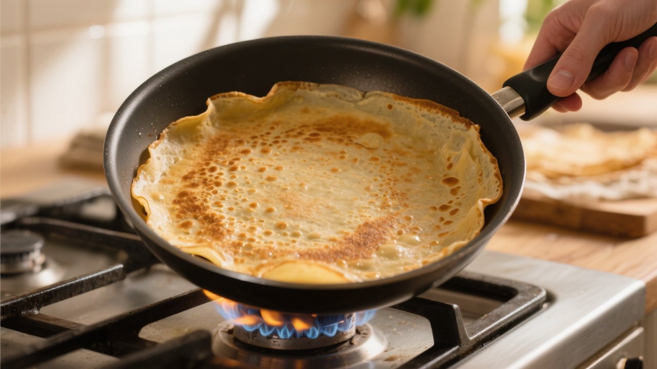 Crêpes Faciles: La Recette Inratable pour des Moments Gourmands 4 Crêpes faciles roulées et garnies de chocolat pour le goûter.