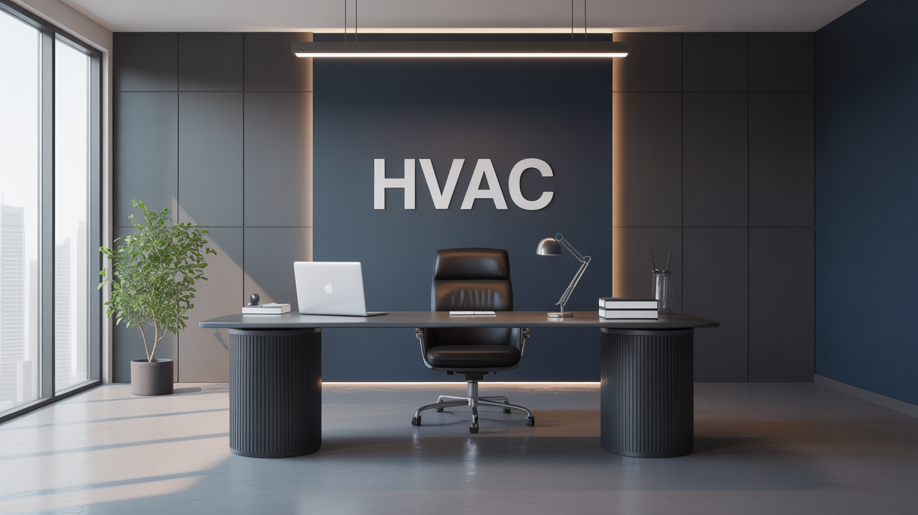 Professional HVAC business environment