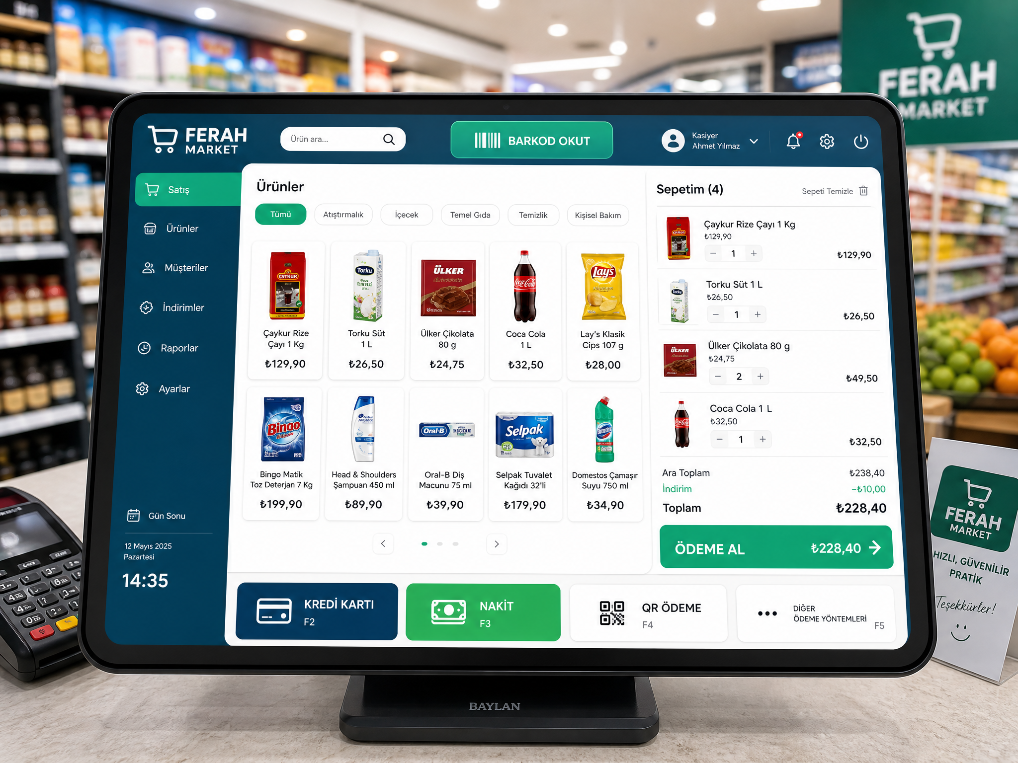 Hızlı Satış (POS) Terminali: Barkodlu ve Görselli Satış Yönetimi