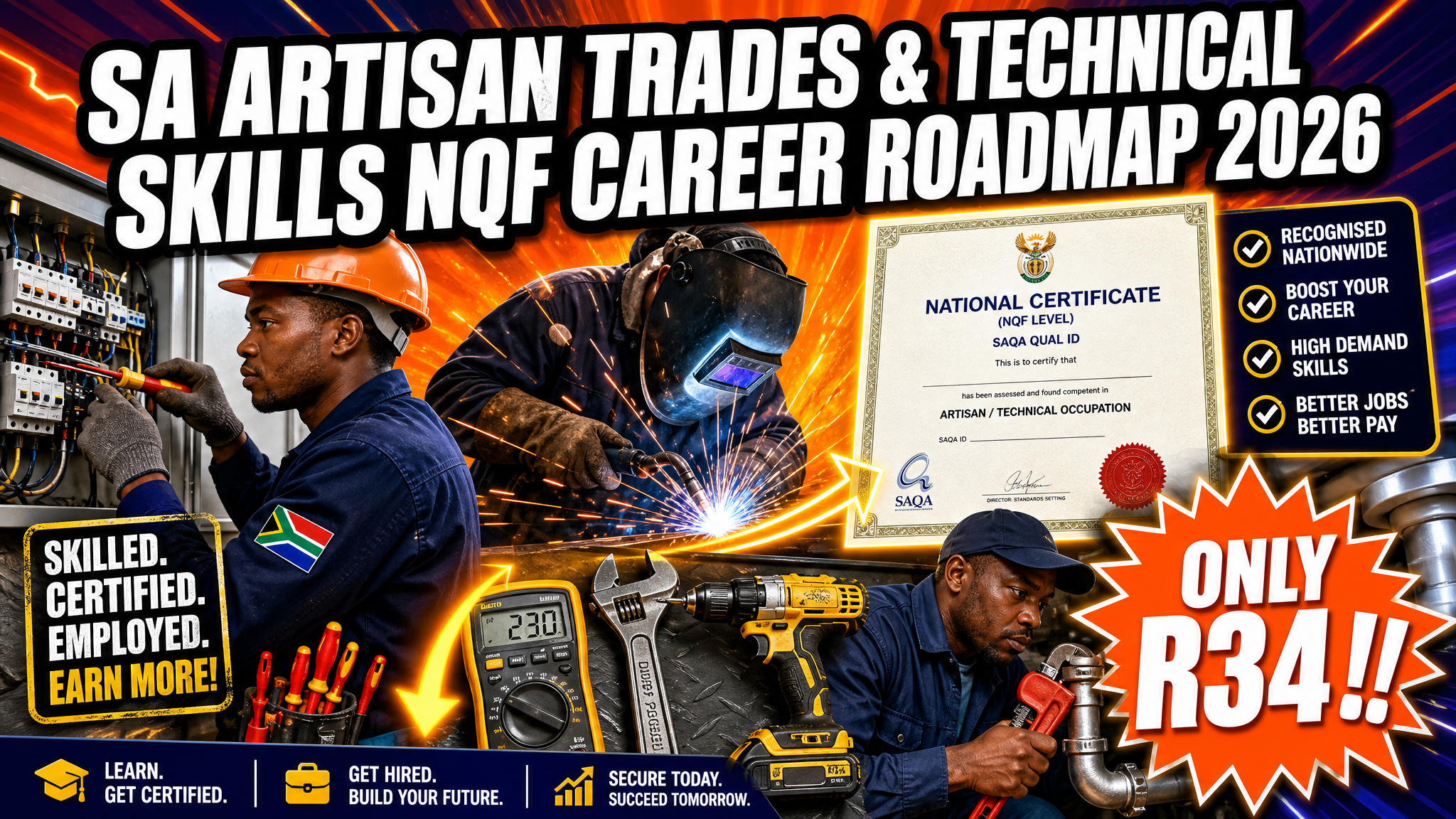 SA Artisan Trades & Technical Skills NQF Career Roadmap 2026