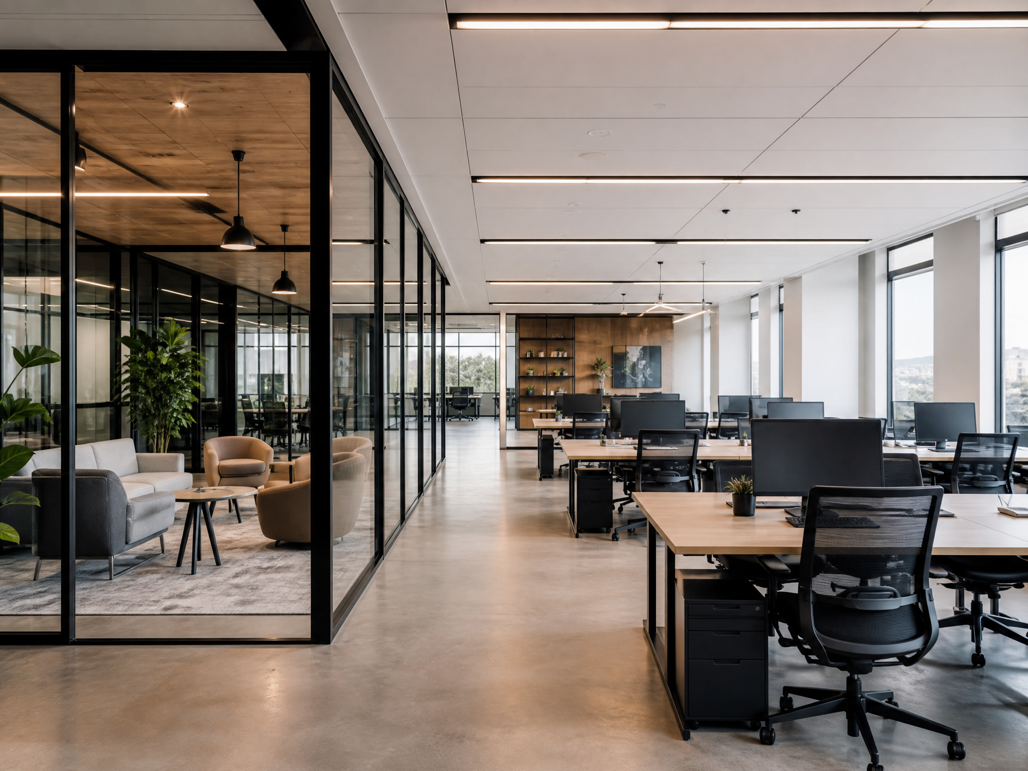 Corporate office furnished with contract-grade furniture by Chateaux Middle East