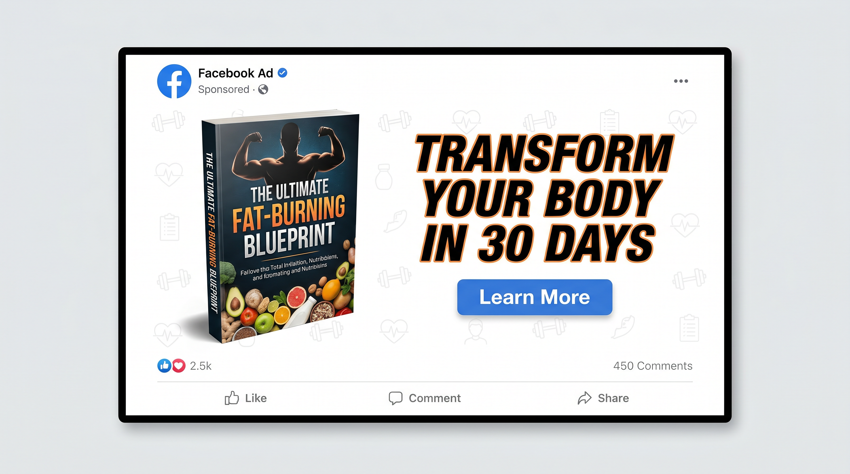 Facebook ad mockup