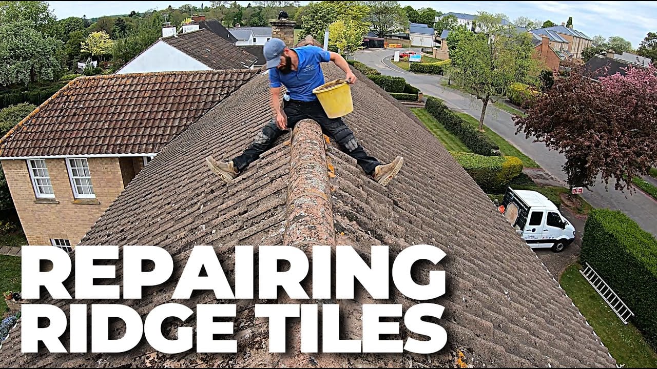 Roof ridge tiles replacement