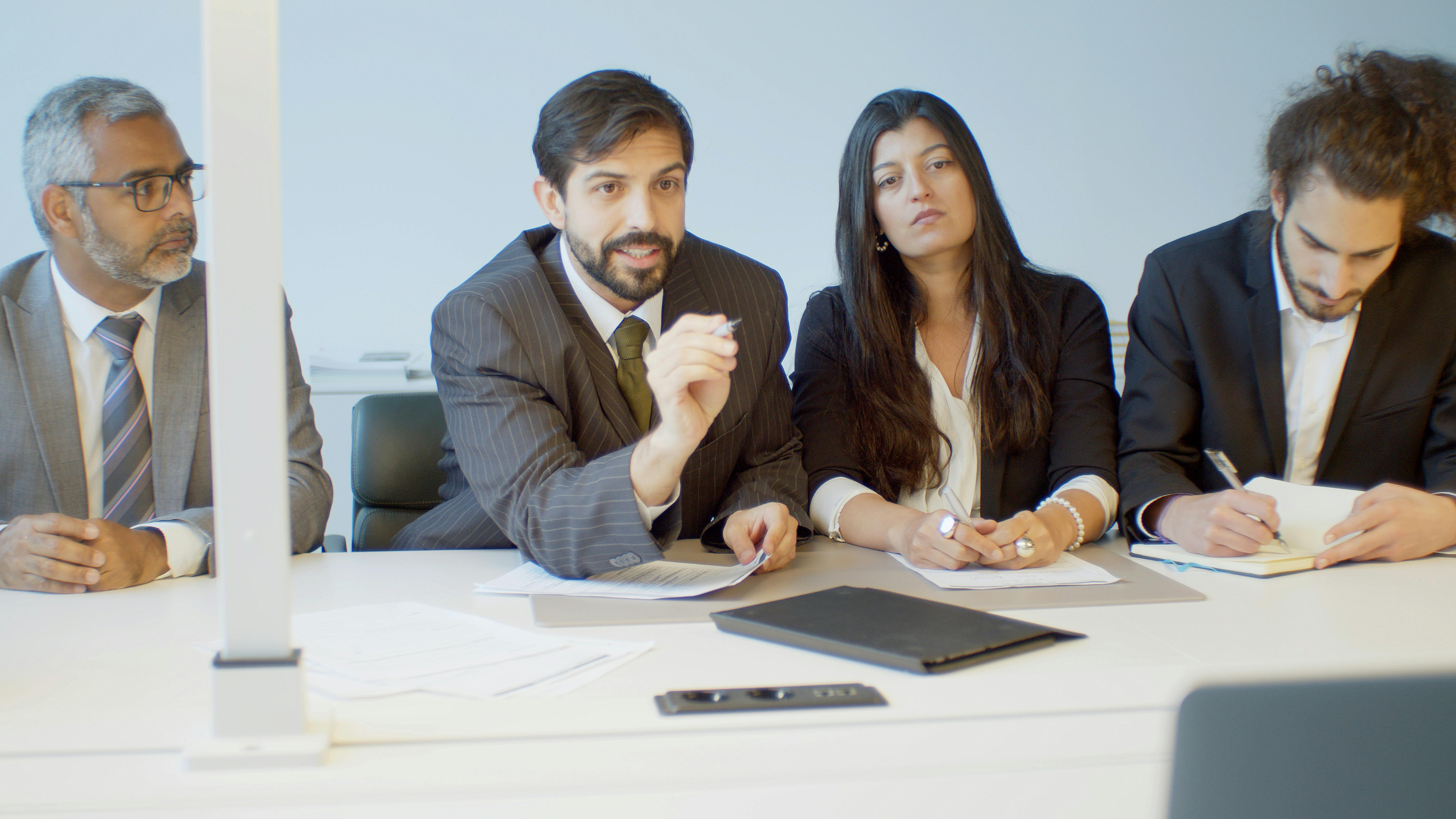Professional team collaboration