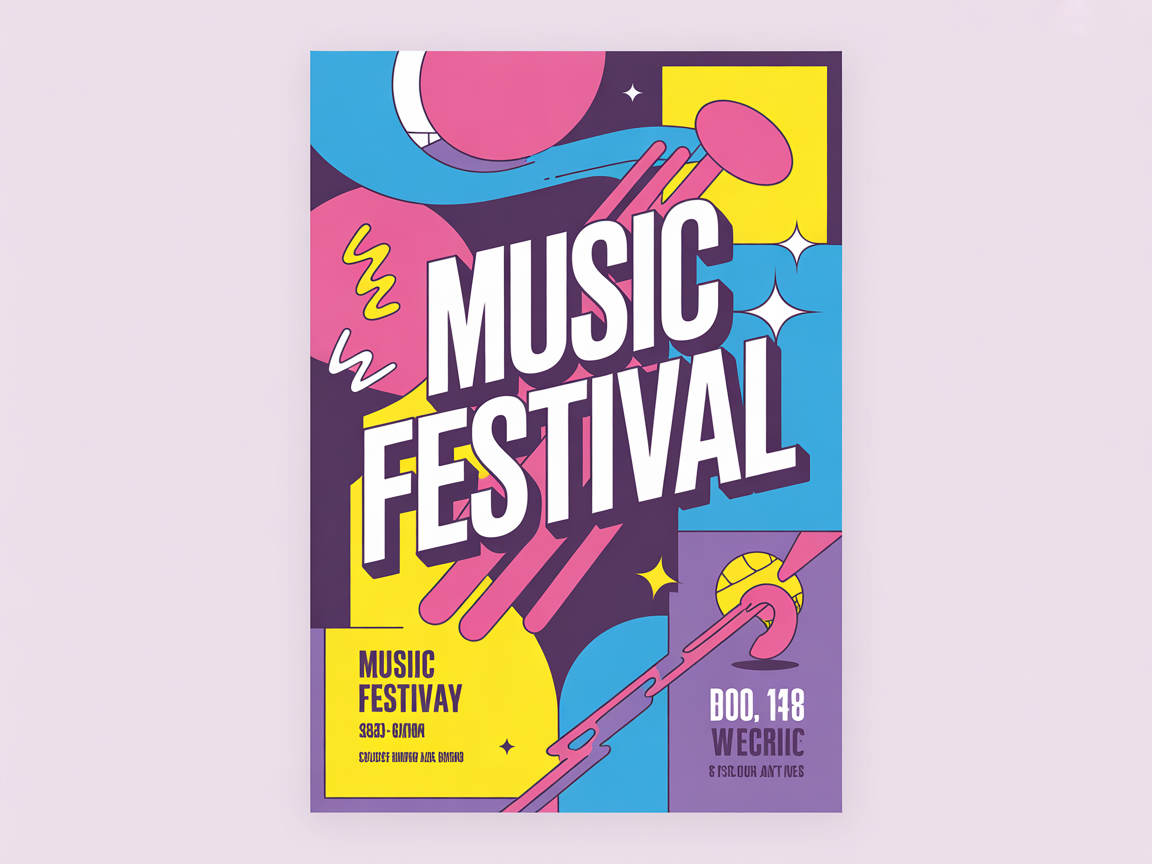 Айдентика для фестиваля "Summer Fest"