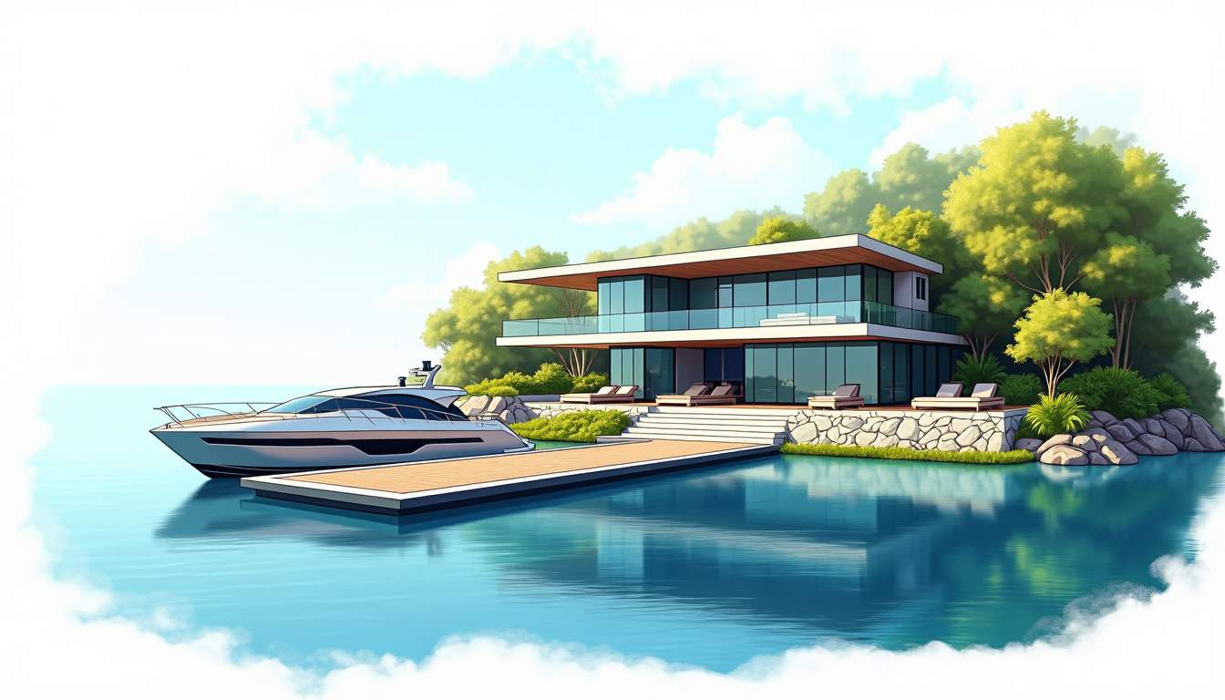 Waterfront dock representing investment opportunities