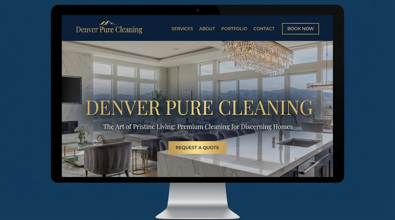 Denver Pure Cleaning website