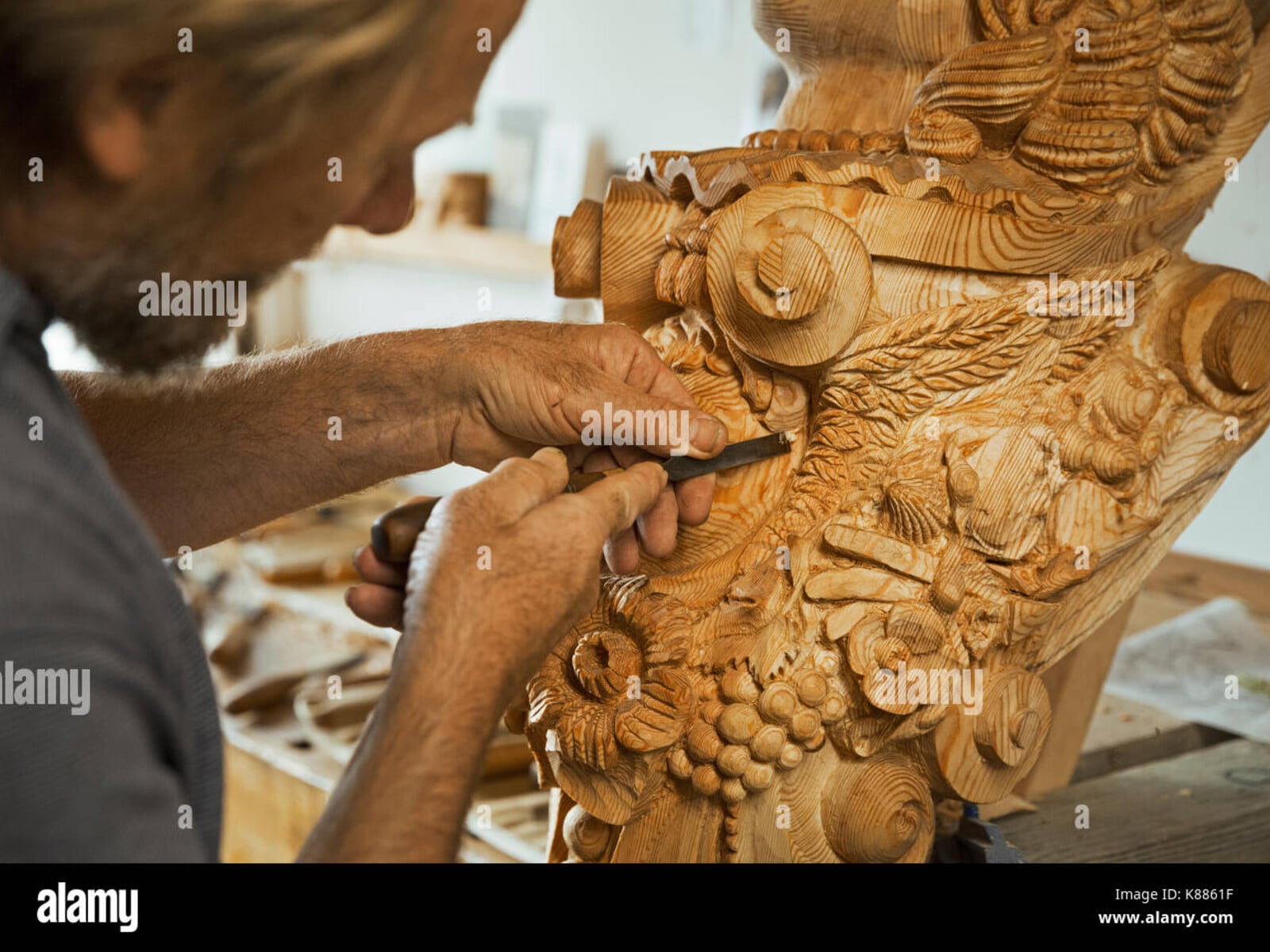 Close-up of quality construction craftsmanship and woodworking detail