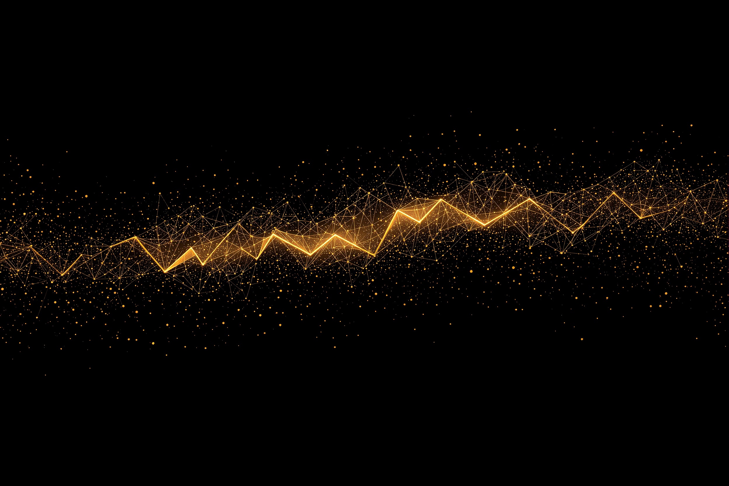 Abstract financial data visualization
