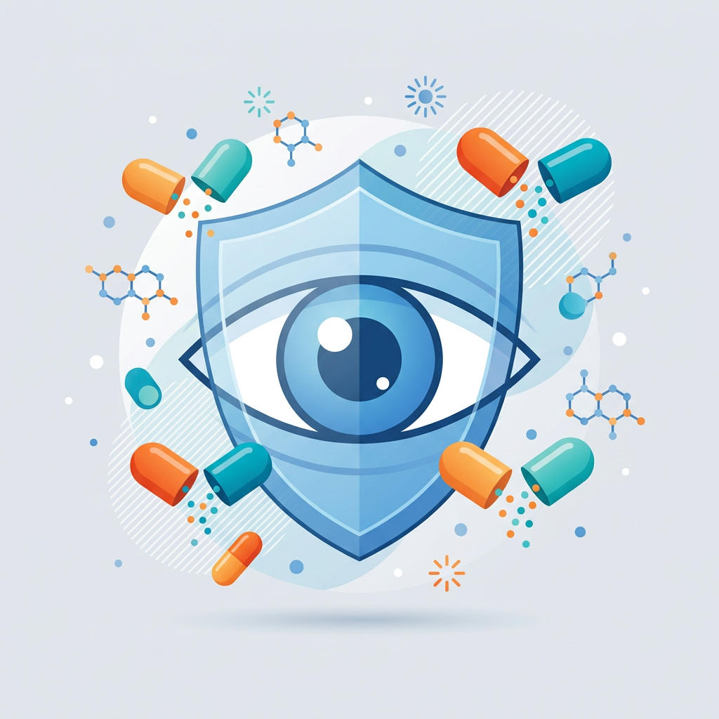 Bausch + Lomb PreserVision AREDS 2 eye health supplement illustration